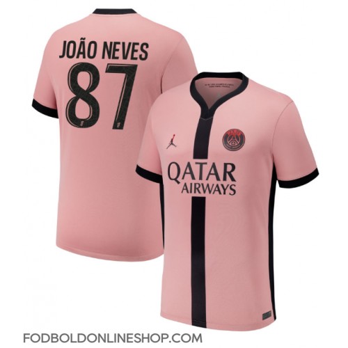 Paris Saint-Germain Joao Neves #87 Tredjetrøje 2024-25 Kortærmet